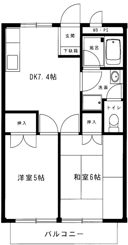 レジデンス栗島 間取り